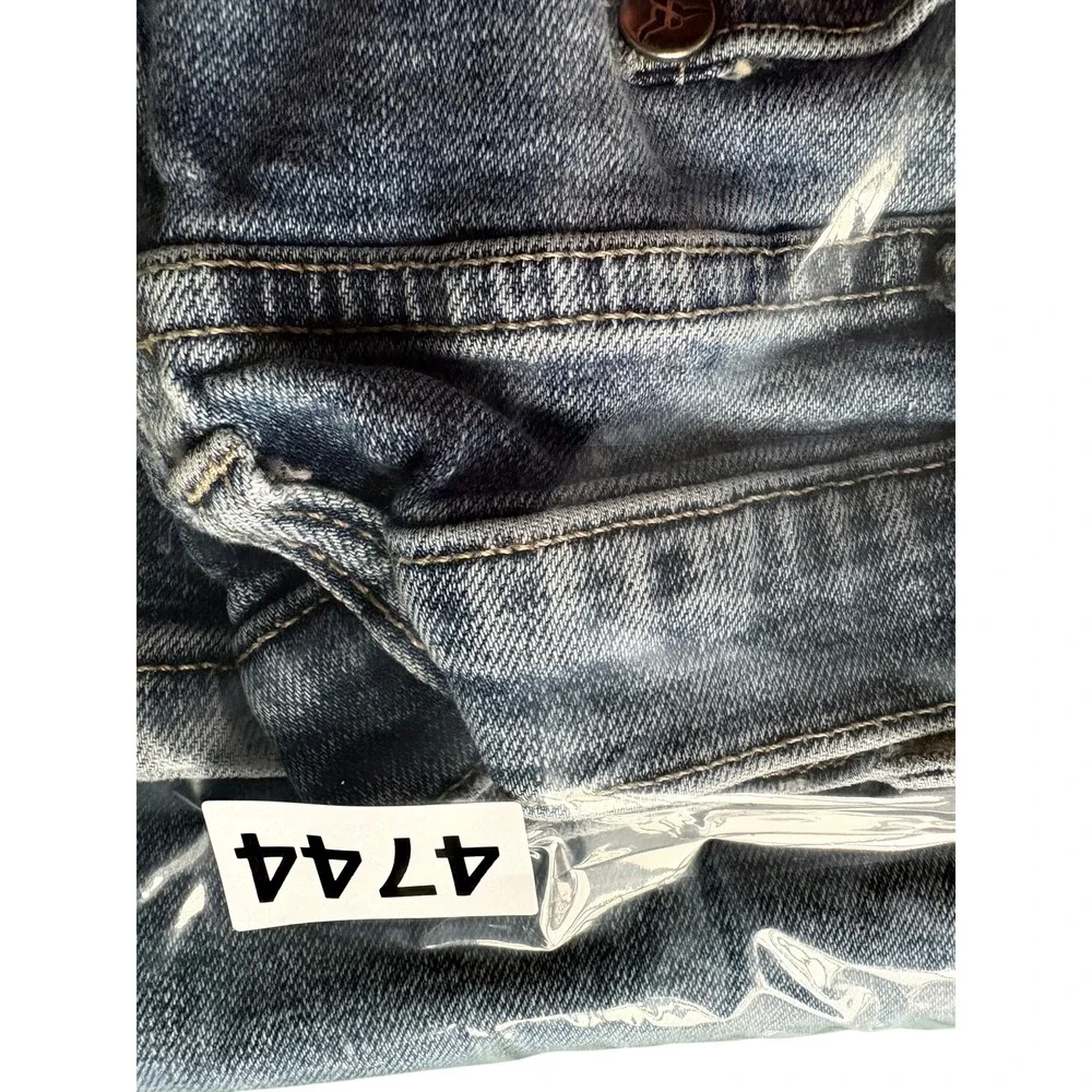 Wrangler 20X Straight Leg Jeans Mens 34x28.5 Blue Faded Rugged Western Workwear